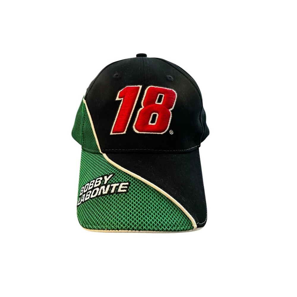 VTG Winner’s Circle Bobby Labonte #18 NASCAR Mesh Adjustable Hat Cap Racing